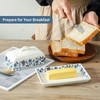 butter box,butter dish with lid blue,butter saver,French butter Dish,Microwave and