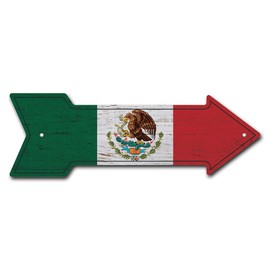 MightySkins Peel and Stick Art Removable Mexico Flag Decal Decor 24" Directional Sticker Vinyl Wall Decals