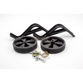 vhbw 2 x stabilisers with twist protection for 16 inch children's bicycle, universal auxiliary wheels for bicycle, black