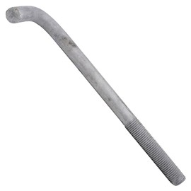 1-1/4"-7 x 18" L-Bolt Concrete Anchor Bolt - Hot Dip Galvanized by Conquest Fasteners