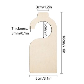 Baby Wardrobe Dividers, 14Pack 8 * 18cm Arrange Clothes Closet Organizers, Wood Baby Wardrobe Dividers, Closet Dividers Hanging Baby Clothes for Closets Nursery Décor