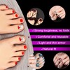 100 Pieces Artificial Toenails with Box, 10 Sizes Toenails, Transparent
