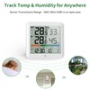 VOCOO Wireless Thermometer Indoor Outdoor Hygrometer with 1 Remote Sensors,Digital