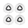 4 Rotating mop Replacement Heads, mop Refills Compatible with for