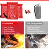 Emergency Fire Blankets for Home, Fiberglass Fire Resistant 1m x