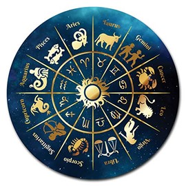 SignMission Circular Rigid Plastic Sign 12" Tall - Zodiac Wheel | Plastic Sign | Made in The USA