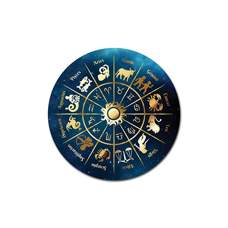 SignMission Circular Rigid Plastic Sign 12" Tall - Zodiac Wheel