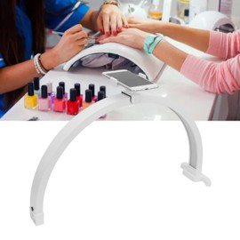 Half Moon Nails Desk Lamp, 22in Manicure Desk Lamp, Led Nails Lamp with Phone Clip, Arch lamp for Nails, 3200-5600K, 208Pcs Lamp Beads (US Plug)