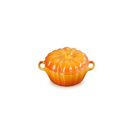 Le Creuset Stoneware Figural Pumpkin Petite Cocotte, 12 oz., Persimmon