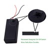 LampVPath (Pack of 2 9v Battery Holder, 9 Volt Battery