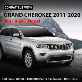 G-PLUS Skirt Rocker Panel Molding Door Sill Plate Right Compatible with Jeep Grand Cherokee 2014-2022 5NP50RXFAA