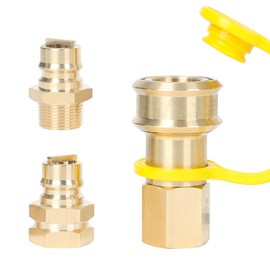 ATKKE 3/4" Quick Connect Natural Gas Fittings, Used for pipeline natural gas supply, quick connect Fittings, 4pcs