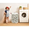 Sanjiaofen Nursery Laundry Basket Canvas Fabric Baby Boy Storage Bins,Collapsible