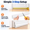Under Door Draft Stopper for Home Insulation – Flexible Rubber