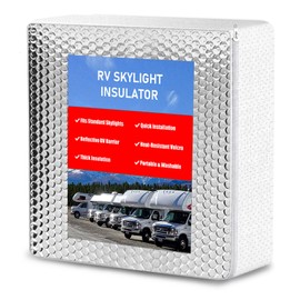 1 Pack RV Skylight Insulator 14"x14"x3", RV Vent Insulator, RV Skylight Cover with Reflective Surface, Waterproof RV Insulation for Inside Camper, RV Skylight Pillow