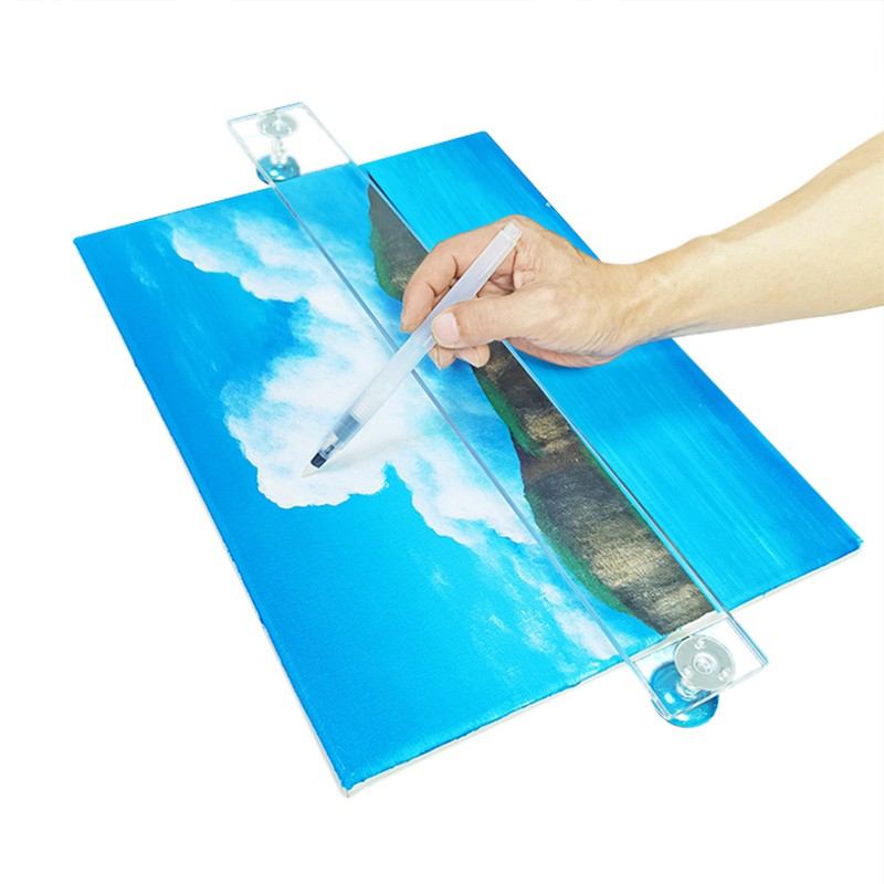 Artist Leaning Bridge 14.5inches Clear Hand and Wrist Rest Adjuatble
