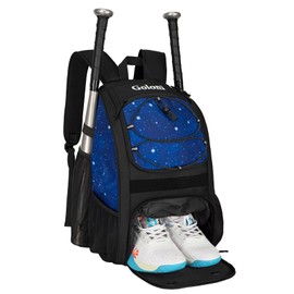 Goloni Youth Baseball Bag,Baseball Backpack with Shoes Compartment,Softball Bag with Fence Hook for T-Ball Bat & Equipment, for Batting Mitten, Helmet