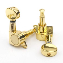 Unxuey Pack of 6 3L3R Guitar Tuning Pegs, Acoustic Guitar Mechanics Buttons, Tuning Pegs for Guitar Strings, Guitar Strings Tuner, for Folk Acoustic Guitar, Electric Guitar