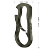 Idakekiy Dual Carabiner Keychain Mutil Tool with Key Chain Bottle