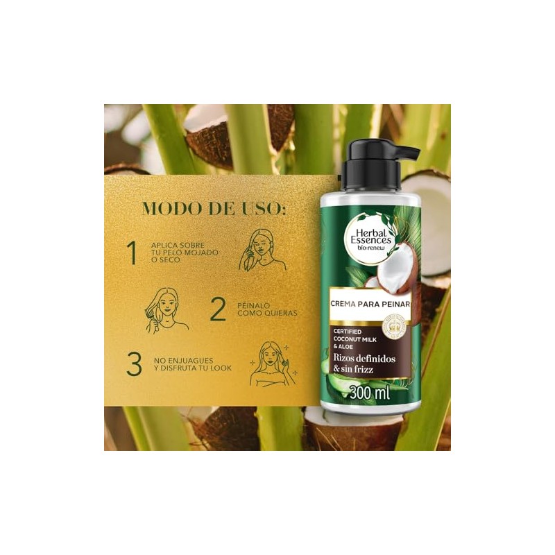 Herbal Essences Crema para Peinar Bio:Renew Leche de Coco y