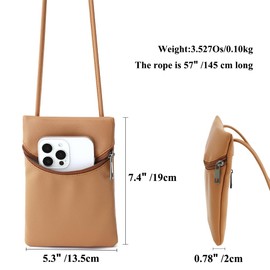 BBORGDC Crossbody Bag for Women & Girls – Small Cell Phone Purse Wallet with Adjustable Strap – Synthetic Leather Shoulder Bag – Stylish & Lightweight for Travel, Vacation