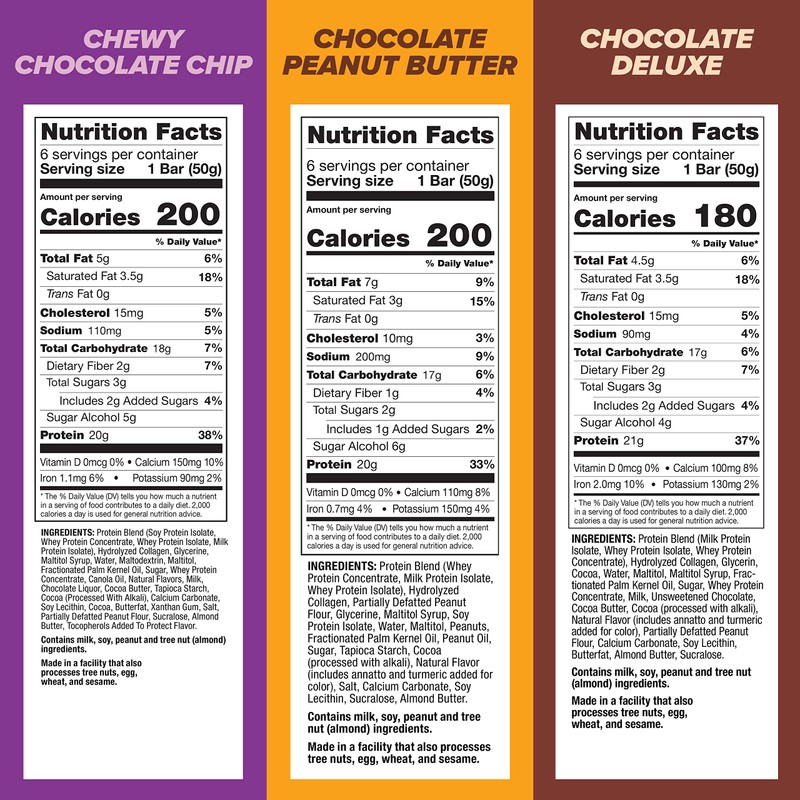 Pure Protein Bars, High Protein, Nutritious Snacks to Support Energy,