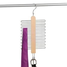 Zeller 17120 Tie Holder 17 x 33 cm Beech / Metal