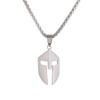 Ticome Spartan Warrior Helmet Necklace,Retro Ancient Greek City-State Honor Commemorative