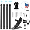 5 FT House Flag Pole Kit, 1" Spinning Thicken Stainless