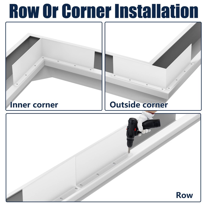 Pearwow Gutter Valley Splash Guard,Aluminum Rain Diverter Roofing Gutter Splash