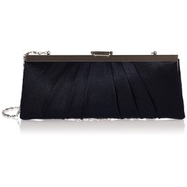 Jessica McClintock Blaire Satin Frame Evening Clutch, Navy