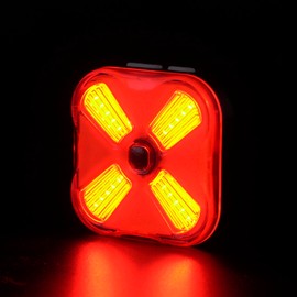 RAVEMEN CL06 50 Lumens Bike Tail Light with Brake Sensor, Light Sensor, 7 Light Modes, Easy to Install, IPX6 Waterproof Bike Rear Light Fit Round/Aero Seatpost
