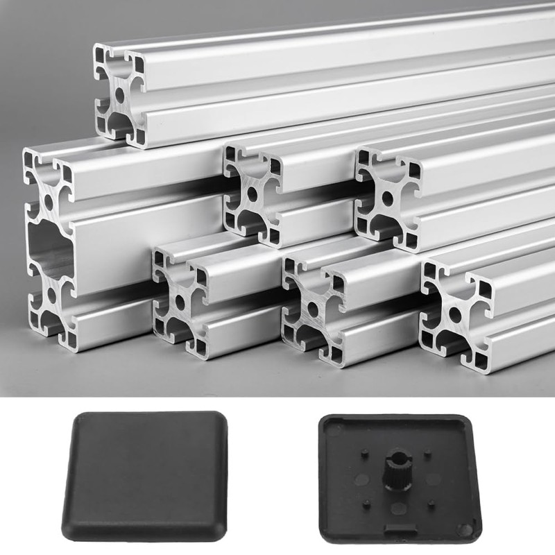 Weenwill Aluminium Profile Cover,12 Pcs Plastic End Caps Fasteners for