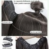 Extensiones de Cabello Ondulado con Clip 2 Piezas 45 cm