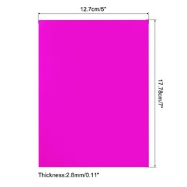 sourcing map 6 Pcs PMMA Acrylic Sheets Colored Transparent 7 x 5Inch Purple Acrylic Sheets for DIY Projects, Art, Crafting, Laser Cutting & Engraving