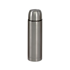 axentia Edelstahl-Isolierbehälter Isolierflasche für Warm-und Kaltgetränke, silber, ca. 750 ml
