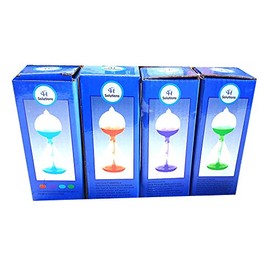 Colorful Office Thinking Mini Hand Boiler, Glass Science Energy Transfer, Children Science Experiment, Love Birds Color Meter Hand Boiler, 4 Pcs (Red&GreenBlue&Purple) by C&H®