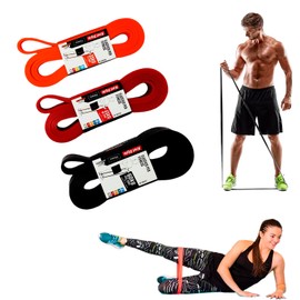 Set of 3 Training Bands Resistance Bands for Fitness Crossfit Training for Men and Women 35-45-60 kg (77-99-133 lbs)