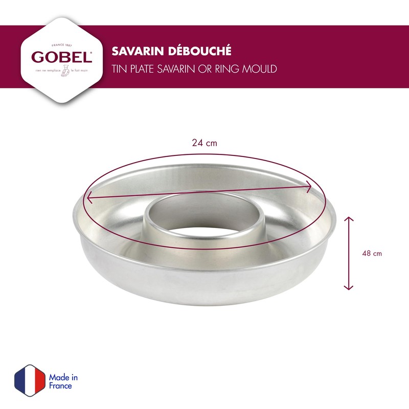 Gobel Nonstick Deep Savarin Mold, 9.75 Inch, Made in France