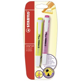Highlighter - STABILO swing cool - Yellow/Pink