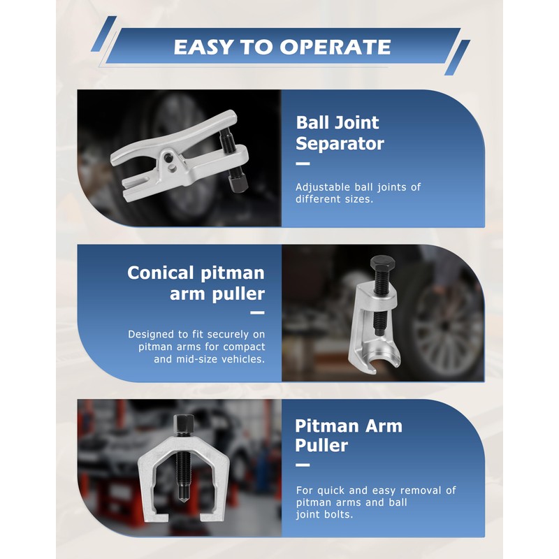 DAYUAN 5pcs Professional Front End Service Tool Kit, Pitman Arm