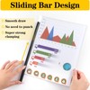 20 Pack Report Covers with Sliding Bar, Clear Report Covers