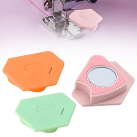 3 Pcs Magnetic Seam Guide for Sewing Machine, Multifunctional Polygonal Hemmer Guide with Scale,Universal Sewing Accessory for Magnet Making Machine