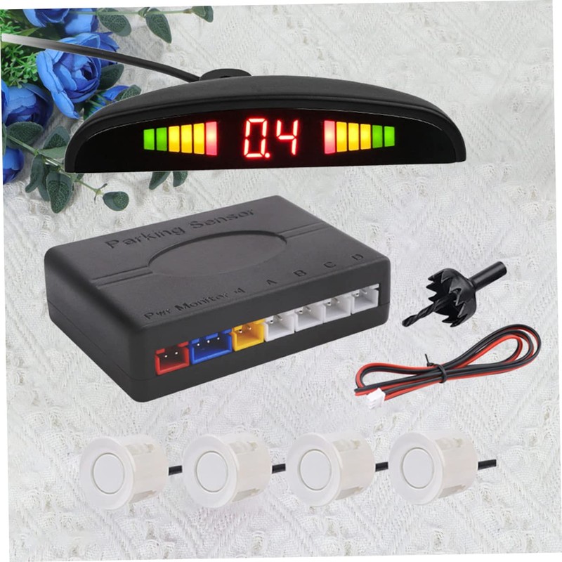 Gatuida 1set Probe Reversing Led Parking Sensor System Car Parking