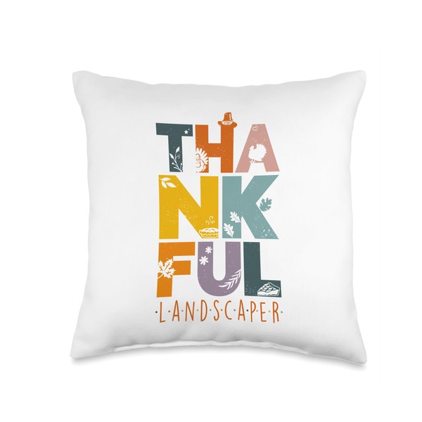 Funny Thanksgiving Apparel Cute Thanksgiving Thankful Landscaper Autumn Fall Leaves