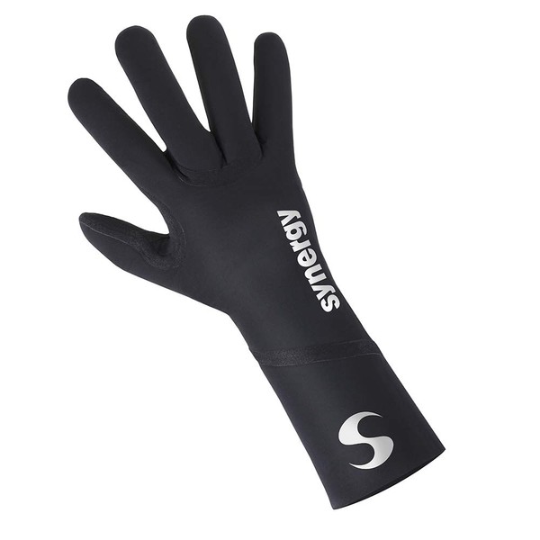 Synergy Neoprene Thermal Swim Gloves (Sports - Black, Small)