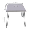 TITIDU Fire Pit Heat Deflector Outdoor Fire Pit Cover Stainless