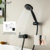BEIYI Tub Spout with Diverter Matte Black, 5 Settings Metal