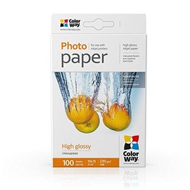 Colorway Paper – fotografico Glossy 230 g/m², 10 x 15 100 Sht pg2301004r to print Still Rich and Clear with High Level of Detail; graficos Indoor; Portfolio; Posters; Photo-Realistic Images; Calendar Pictures; Quality Promotional Products fotografica