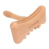Wooden Gua Sha Tool Portable Rounded Edges Wood Scraping Massage